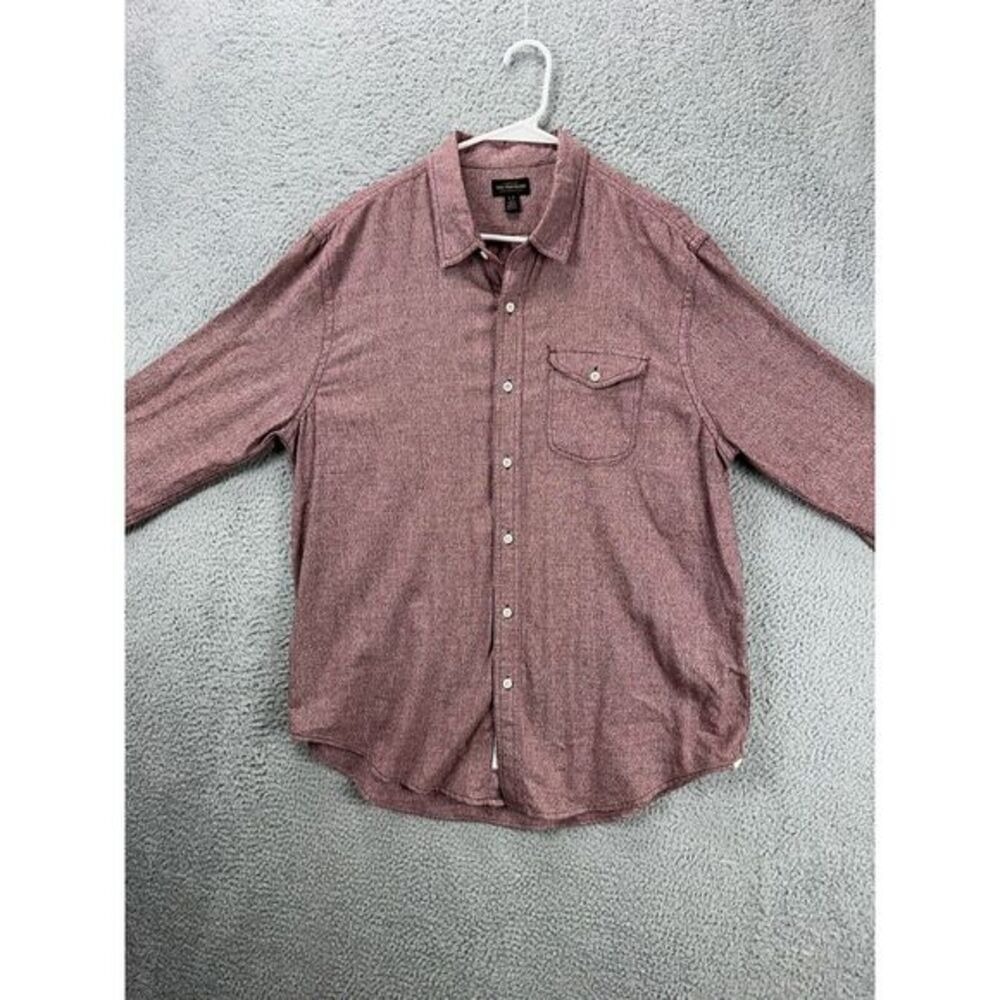CPO Provisions Shirt Adult Large Red Button Up Long Sleeve Pocket Casual Mens